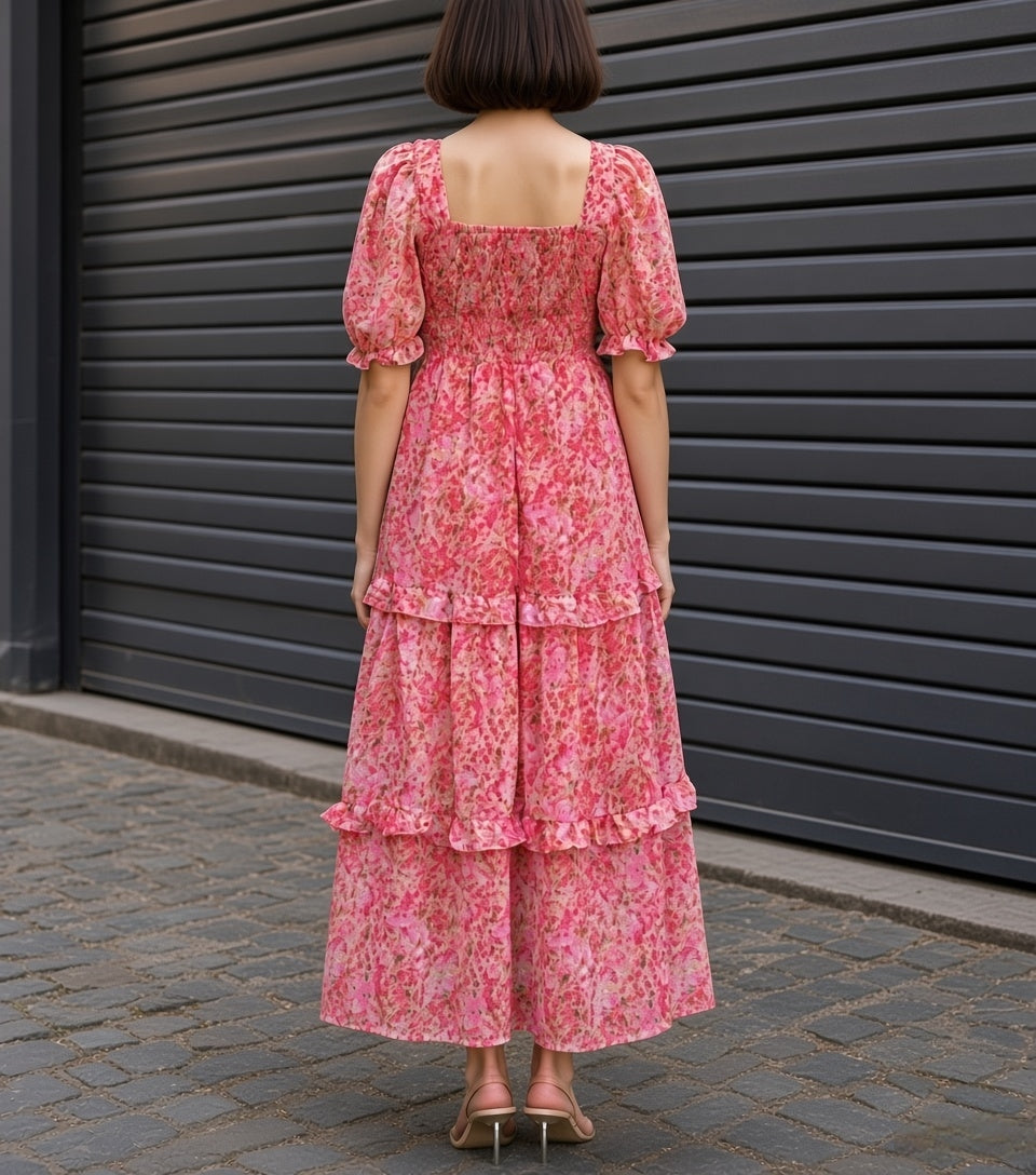 Women Maxi Pink Dress