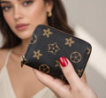 Women Casual Leather Wallet Card Holder for Girls