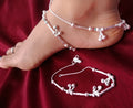 1 Pair Stylish Anklet for Women & Girls – Trendy Oxidised Silver Payal with Bells – Traditional Foot Jewellery for Saree, Jeans, Party & Dailywear Use