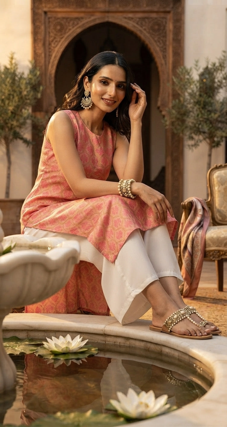 Printed kurta palazzo se