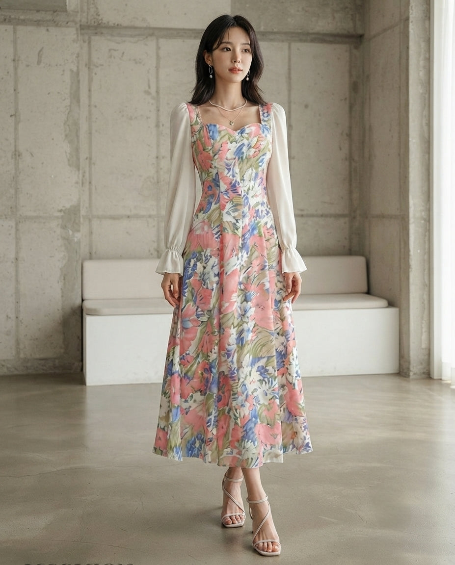 A-LINE BABY PINK DRESS