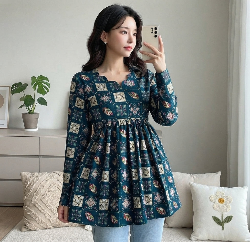 Short top western influenced