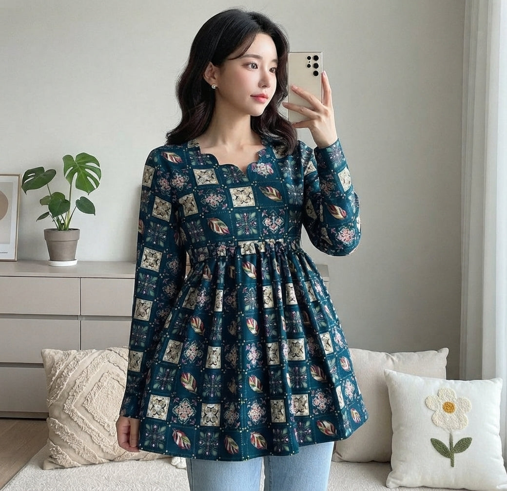 Short top western influenced