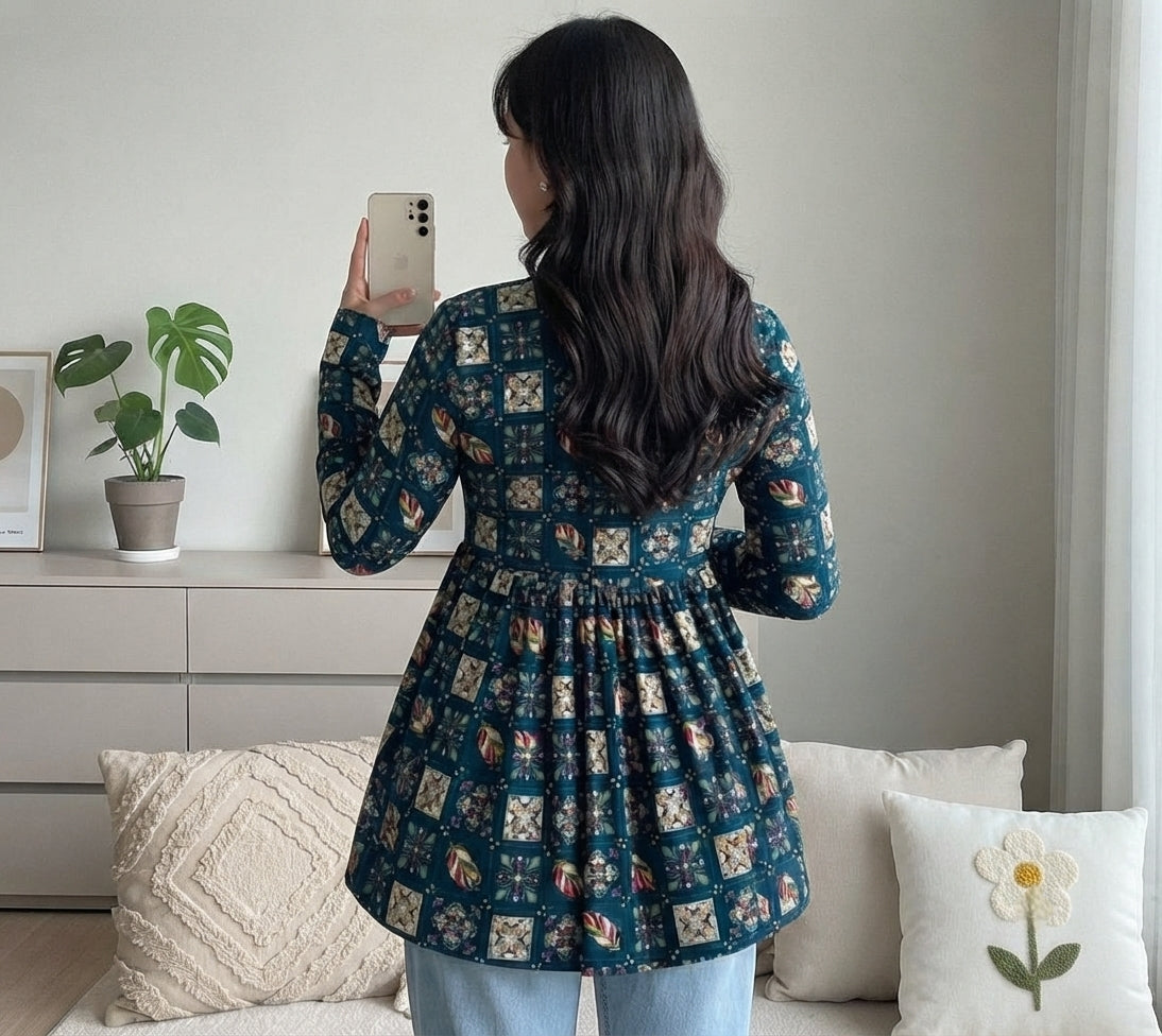 Short top western influenced