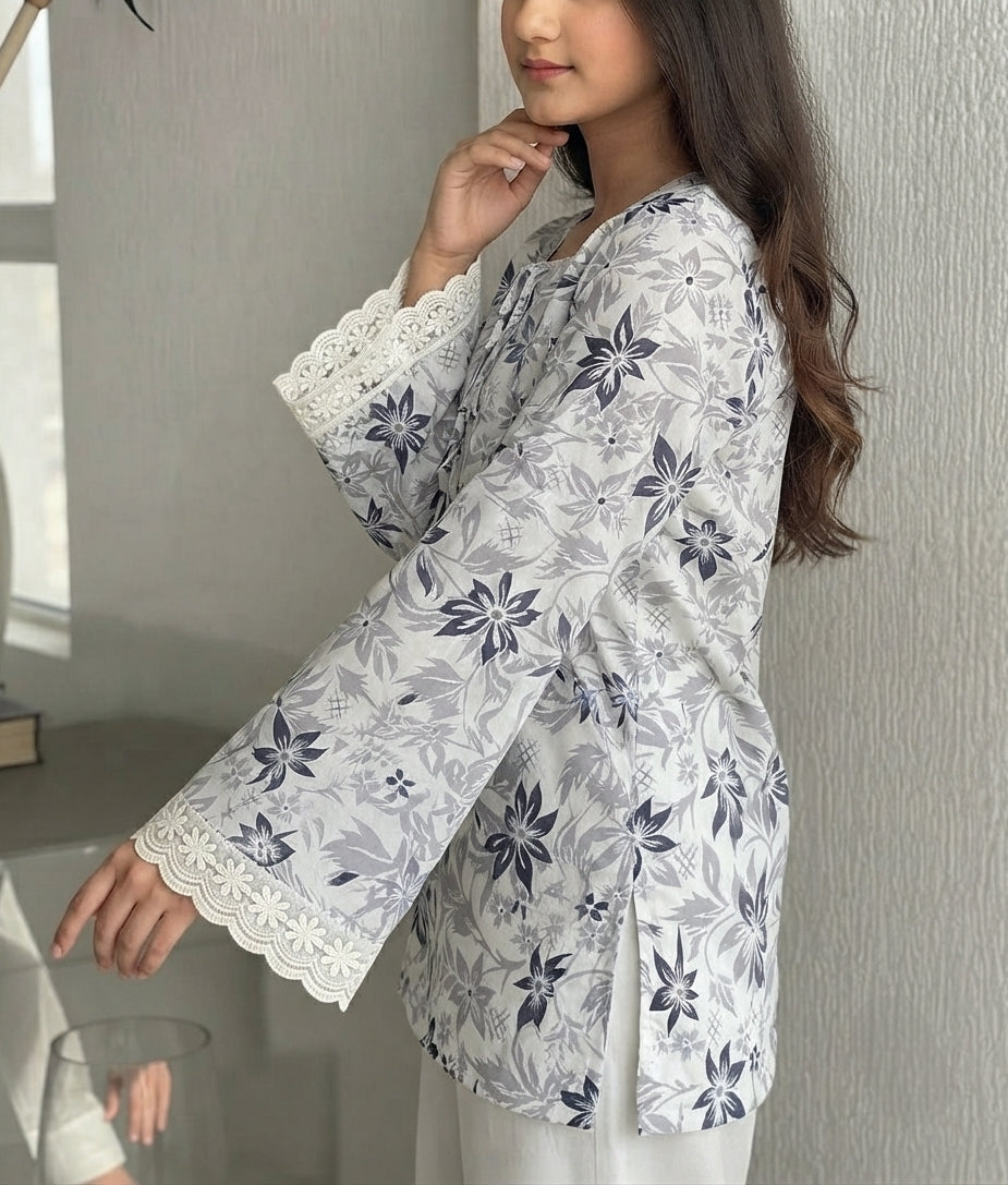 Women Floral Printed Short Kurti