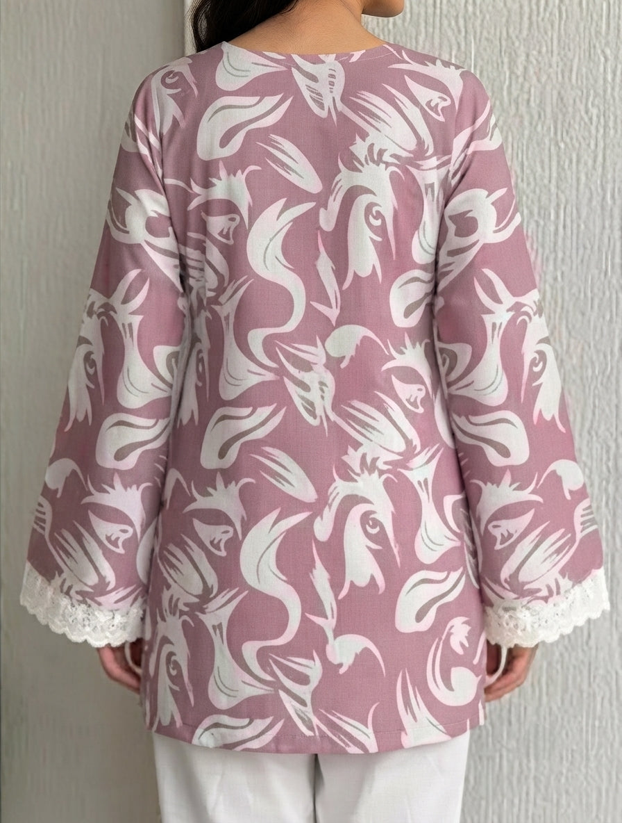Women printed short kurti