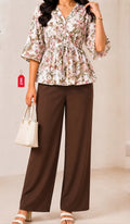 Women's Botanical Printed Co-Ords Se