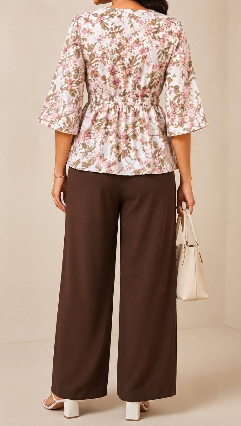Women's Botanical Printed Co-Ords Se