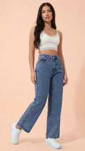 STRAIGHT BOTTOM BLUE JEANS